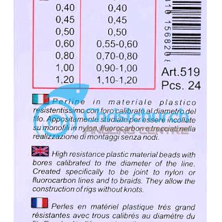 Stonfo 519 Calibrated Bore Beads, Glue Beads