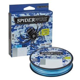 SPIDERWIRE STEALTH SMOOTH 8 BLUE CAMO 150M, Braid